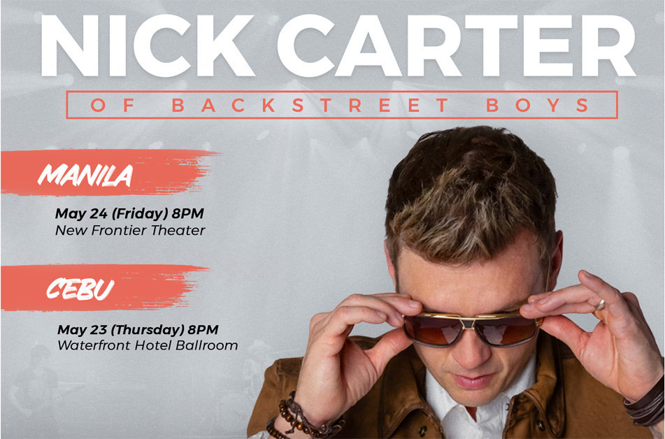 Nick Carter is set to return to the Philippines for a solo concert